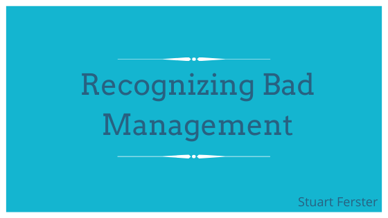 Recognizing Bad Management